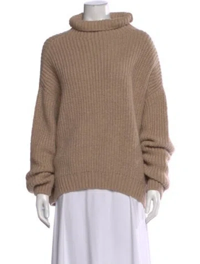Pre-owned Anine Bing Turtleneck Sweater In Neutral