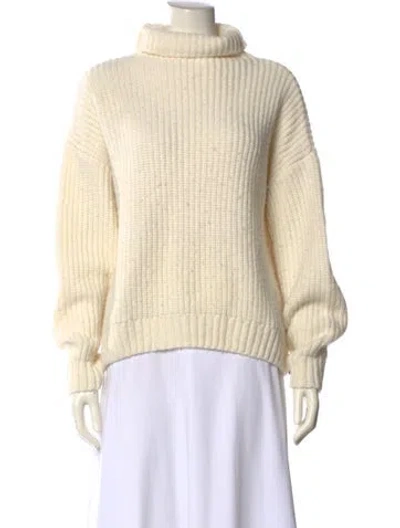 Pre-owned Anine Bing Turtleneck Sweater In Neutral