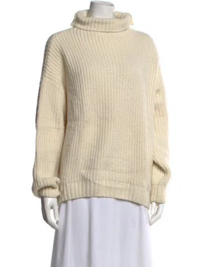 Pre-owned Anine Bing Turtleneck Sweater In Neutral