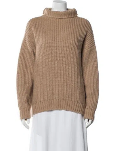 Pre-owned Anine Bing Turtleneck Sweater In Neutral
