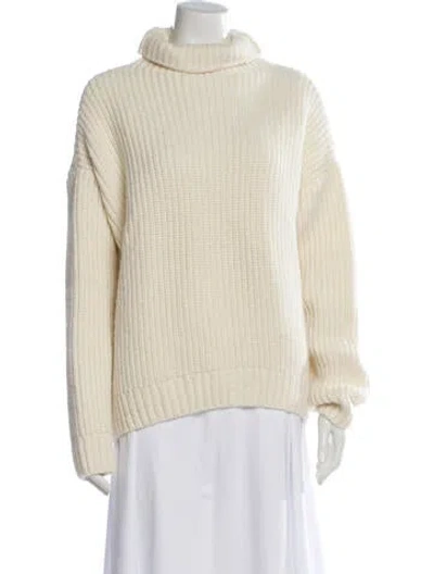 Pre-owned Anine Bing Turtleneck Sweater In Neutral