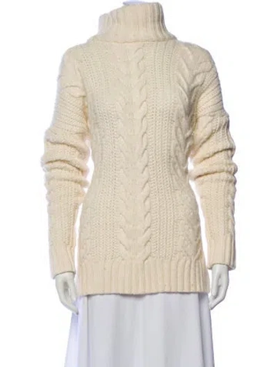 Pre-owned Anine Bing Turtleneck Sweater In Neutral
