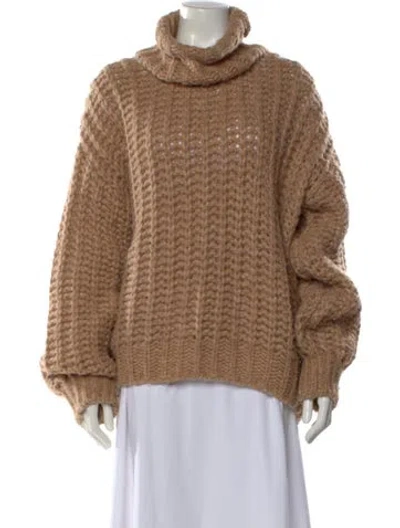 Pre-owned Anine Bing Turtleneck Sweater In Neutral