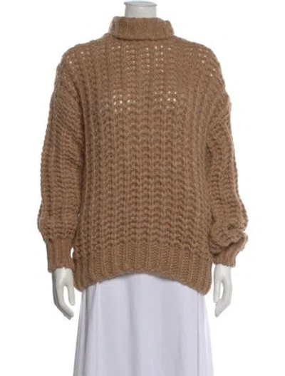 Pre-owned Anine Bing Turtleneck Sweater In Neutral