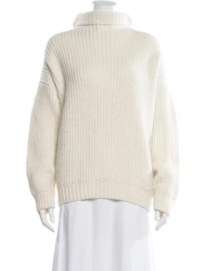 Pre-owned Anine Bing Turtleneck Sweater In Neutral
