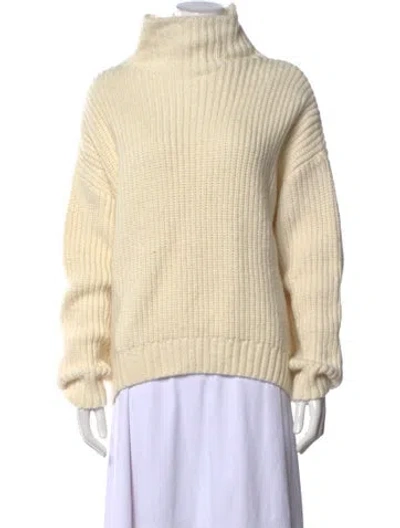 Pre-owned Anine Bing Turtleneck Sweater In Neutral