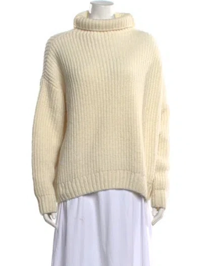 Pre-owned Anine Bing Turtleneck Sweater In Neutrals