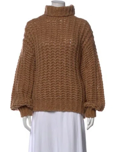 Pre-owned Anine Bing Turtleneck Sweater In Neutrals