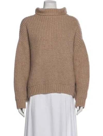 Pre-owned Anine Bing Turtleneck Sweater In Neutrals