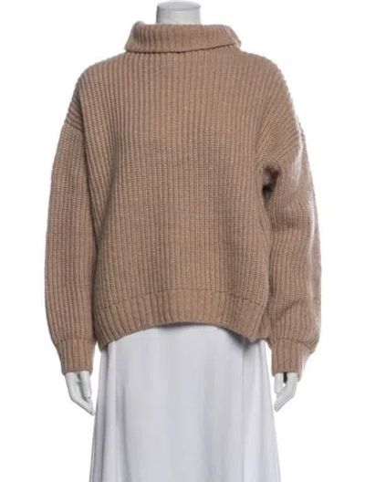 Pre-owned Anine Bing Turtleneck Sweater W/ Tags In Neutrals