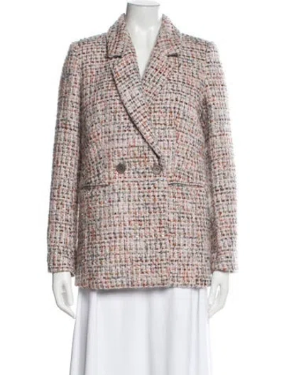 Pre-owned Anine Bing Tweed Pattern Blazer