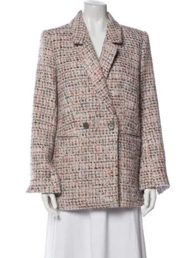 Pre-owned Anine Bing Tweed Pattern Blazer