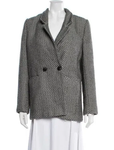 Pre-owned Anine Bing Tweed Pattern Blazer
