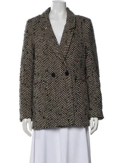 Pre-owned Anine Bing Tweed Pattern Blazer