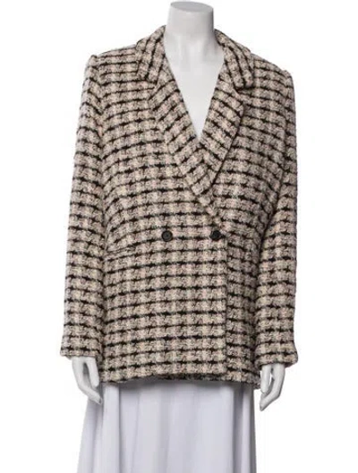 Pre-owned Anine Bing Tweed Pattern Coat W/ Tags