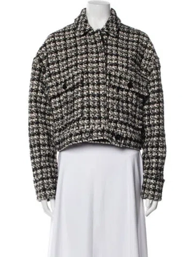 Pre-owned Anine Bing Tweed Pattern Jacket