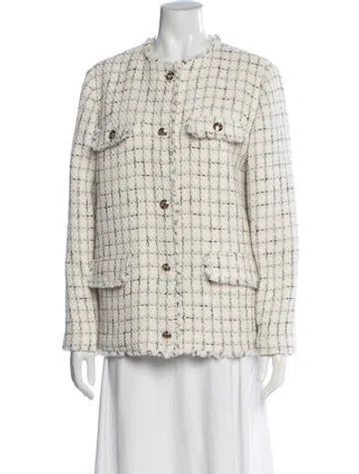 Pre-owned Anine Bing Tweed Pattern Jacket In Black/neutrals