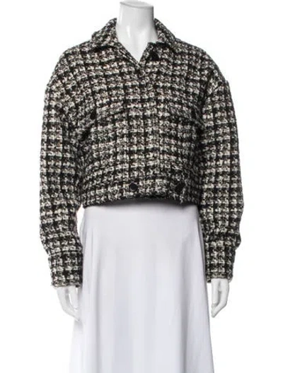 Pre-owned Anine Bing Tweed Pattern Jacket In Multi
