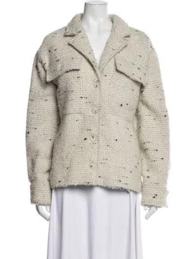Pre-owned Anine Bing Tweed Pattern Jacket In Neutrals