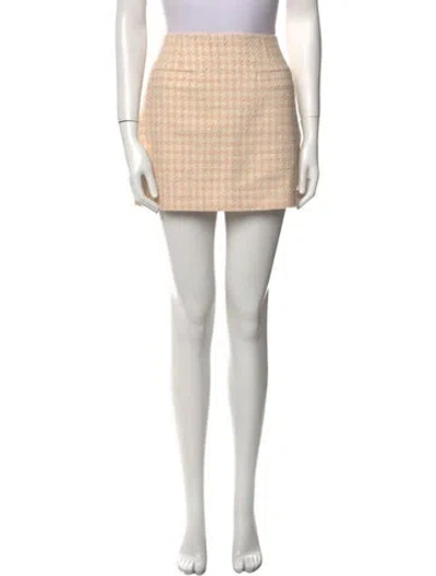 Pre-owned Anine Bing Tweed Pattern Mini Skirt W/ Tags In Neutral