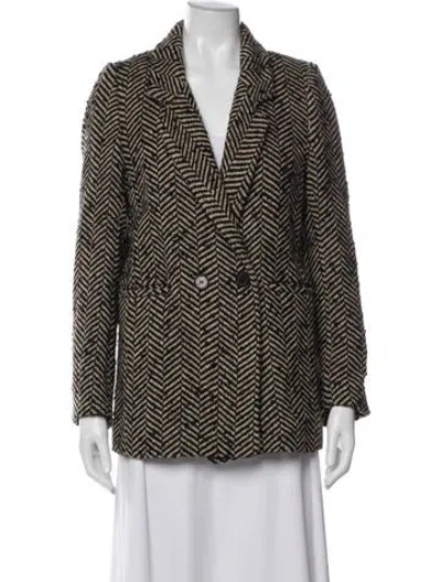 Pre-owned Anine Bing Tweed Printed Blazer