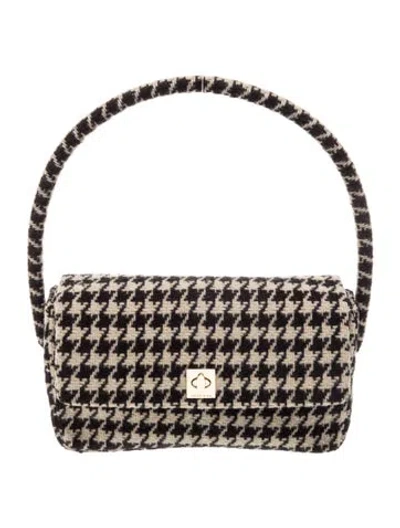 Pre-owned Anine Bing Tweed Shoulder Bag In Neutral