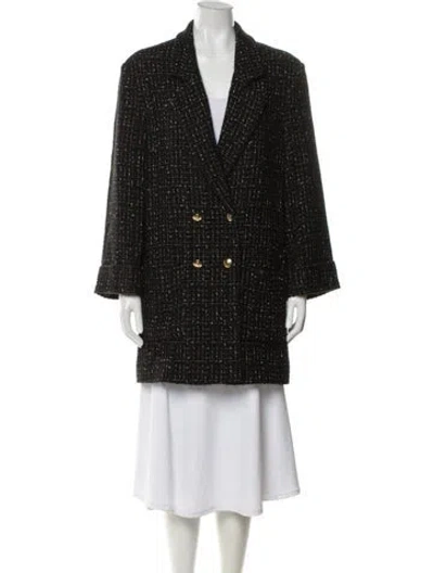 Pre-owned Anine Bing Tweed Tweed Pattern Evening Jacket In Multi