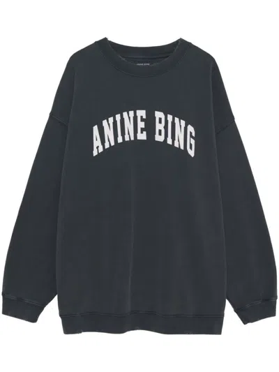 Anine Bing Tyler Sweatshirt - Washed Black Clothing