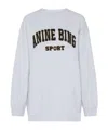 Anine Bing Logo-patch Tyler Sweatshirt In Grey