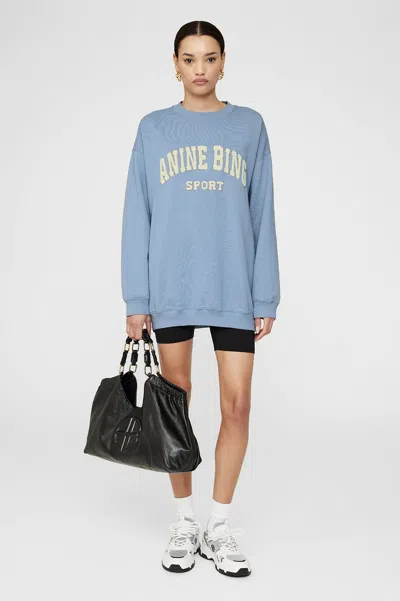 Anine Bing Tyler Sweatshirt In Capri Blue