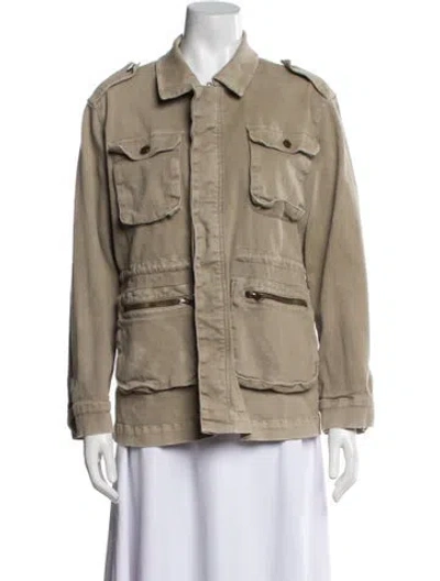 Pre-owned Anine Bing Utility Jacket In Brown