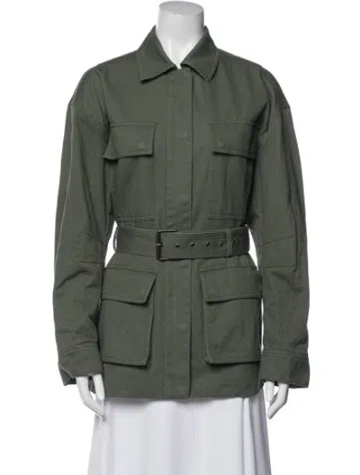 Pre-owned Anine Bing Utility Jacket In Green