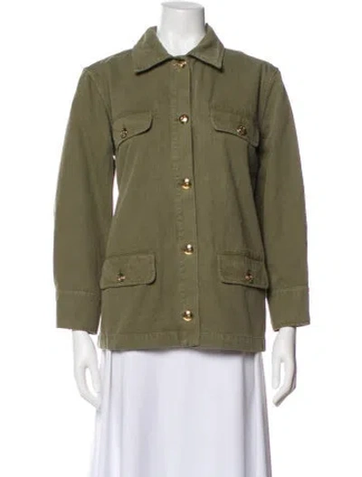 Pre-owned Anine Bing Utility Jacket In Green