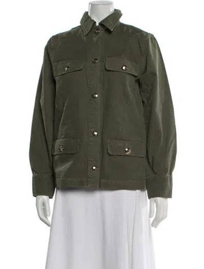 Pre-owned Anine Bing Utility Jacket In Green