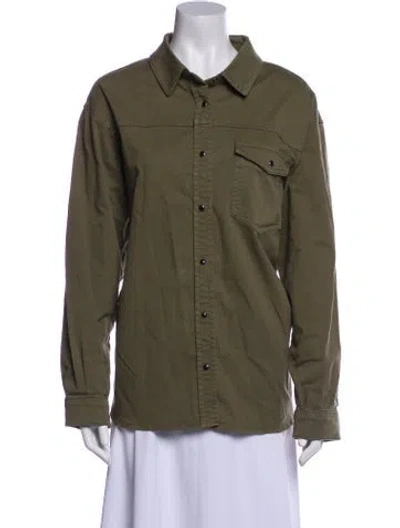 Pre-owned Anine Bing Utility Jacket In Green