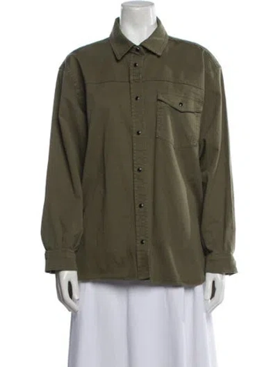 Pre-owned Anine Bing Utility Jacket In Green