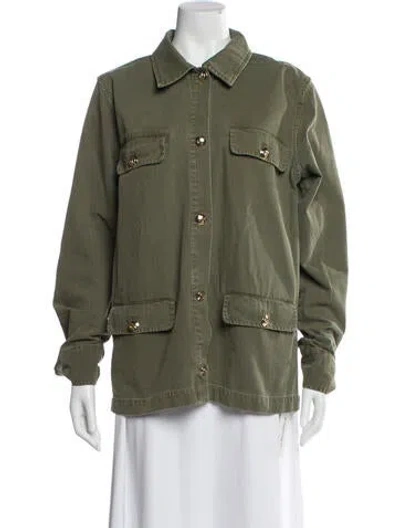 Pre-owned Anine Bing Utility Jacket In Green