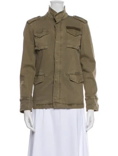 Pre-owned Anine Bing Utility Jacket In Green