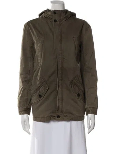 Pre-owned Anine Bing Utility Jacket In Green