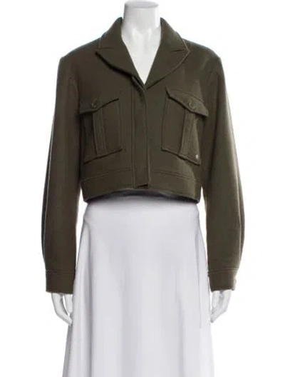 Pre-owned Anine Bing Utility Jacket In Green