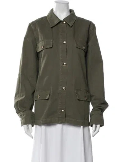 Pre-owned Anine Bing Utility Jacket In Green