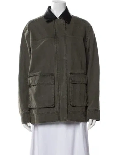Pre-owned Anine Bing Utility Jacket In Green
