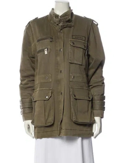 Pre-owned Anine Bing Utility Jacket In Green