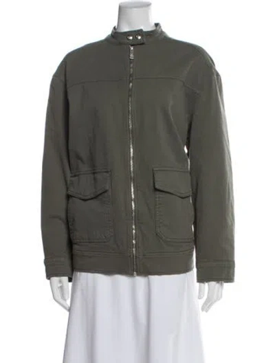 Pre-owned Anine Bing Utility Jacket In Green
