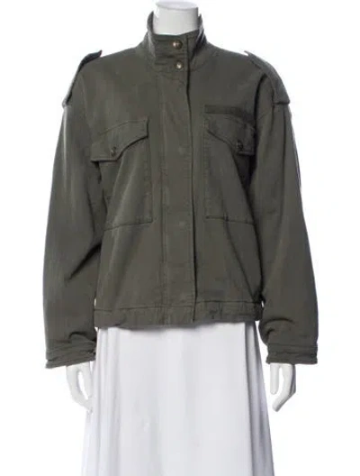 Pre-owned Anine Bing Utility Jacket In Green