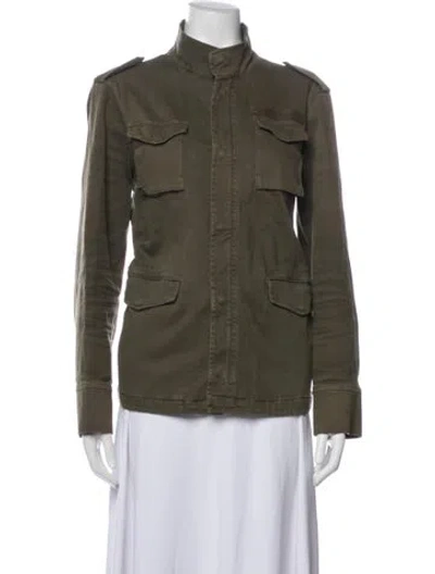 Pre-owned Anine Bing Utility Jacket In Green