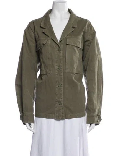 Pre-owned Anine Bing Utility Jacket In Green