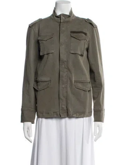 Pre-owned Anine Bing Utility Jacket In Green