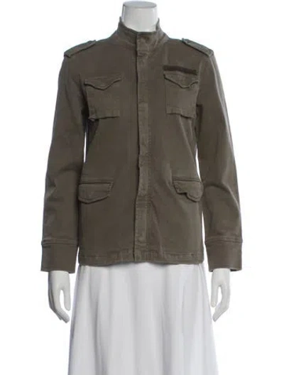 Pre-owned Anine Bing Utility Jacket In Green