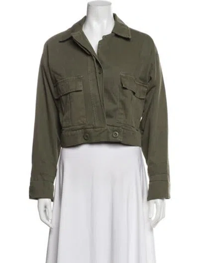 Pre-owned Anine Bing Utility Jacket In Green